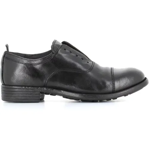 Schwarze Leder Derby Schuhe , Damen, Größe: 36 EU - Officine Creative - Modalova