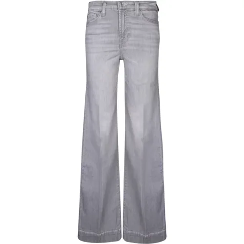 Womens Clothing Jeans Grey Ss24 , female, Sizes: W29, W27, W28 - 7 For All Mankind - Modalova