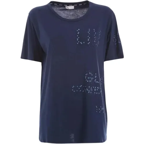 Classic T-Shirt for Everyday Wear , female, Sizes: M, L - Liu Jo - Modalova