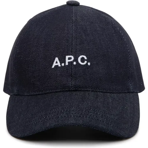 Bestickte Logo-Denim-Kappe A.P.C - A.P.C. - Modalova