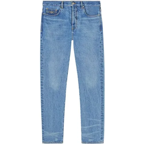 Faded Light Straight Jeans , male, Sizes: W32, W33, W31 - Versace - Modalova