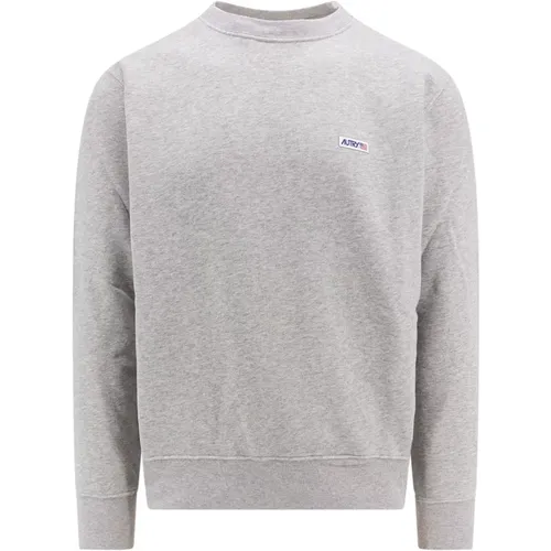 Baumwoll-Sweatshirt mit Logo-Patch , Herren, Größe: XL - Autry - Modalova