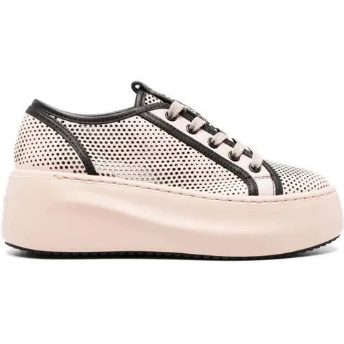 Braune Casual Sneakers mit Cow Leather - Vic Matié - Modalova