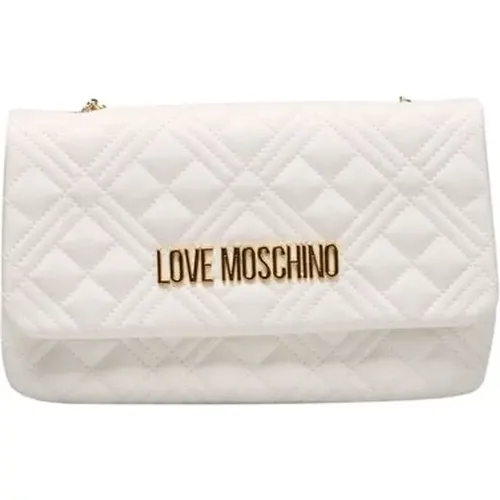 Umhängetasche mit Klappenverschluss - Love Moschino - Modalova