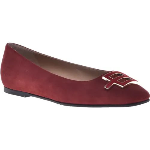 Ballerina pumps in suede , Damen, Größe: 39 EU - Baldinini - Modalova