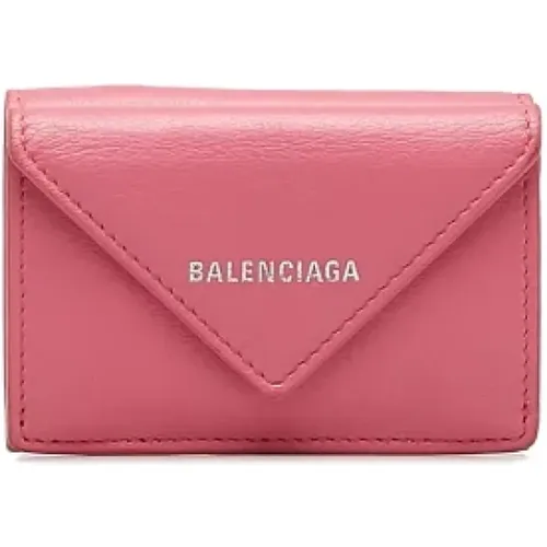 Pre-owned Leather wallets , female, Sizes: ONE SIZE - Balenciaga Vintage - Modalova