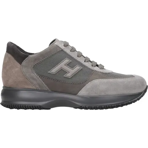 Interactive Sneakers in Grey , male, Sizes: 8 1/2 UK, 5 1/2 UK, 7 UK, 5 UK, 9 UK, 11 UK, 8 UK, 7 1/2 UK, 10 UK, 6 UK, 6 1/2 UK, 9 1/2 UK - Hogan - Modalova