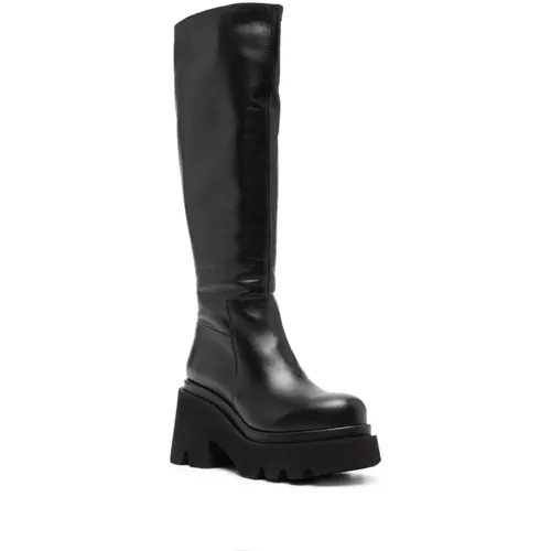 Leather Heel Boots , female, Sizes: 3 UK - Paloma Barceló - Modalova