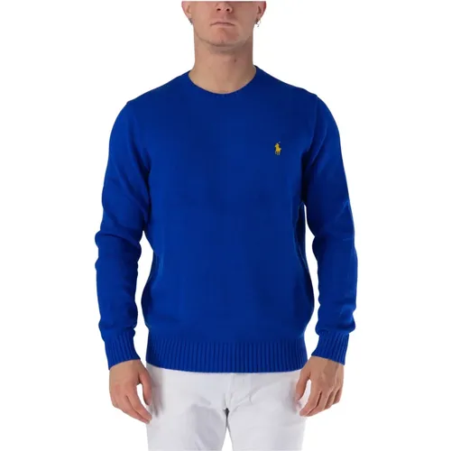 Round Neck Sweater With Logo , male, Sizes: M - Ralph Lauren - Modalova