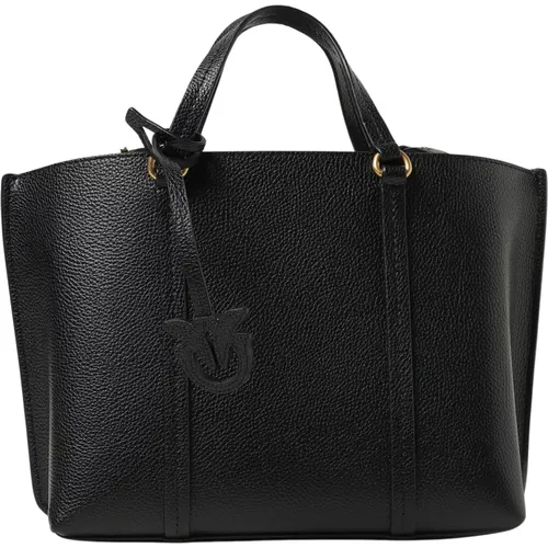 Classic Leather Shoulder Bag , female, Sizes: ONE SIZE - pinko - Modalova