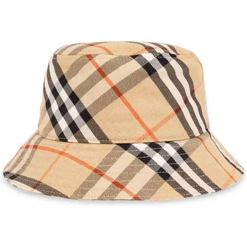 Checked bucket hat , male, Sizes: S, M, L - Burberry - Modalova