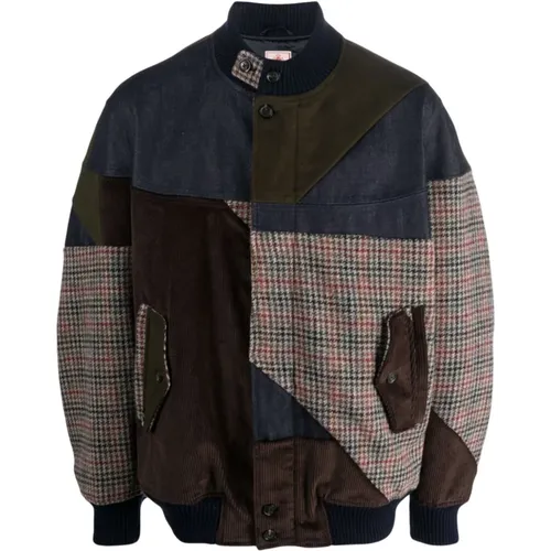 Patchwork Jacke - Passende Größe , Herren, Größe: L - Baracuta - Modalova