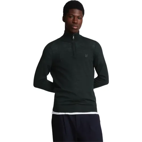 Eagle Merino Quarter Zip Jumper , Herren, Größe: XS - Lyle & Scott - Modalova