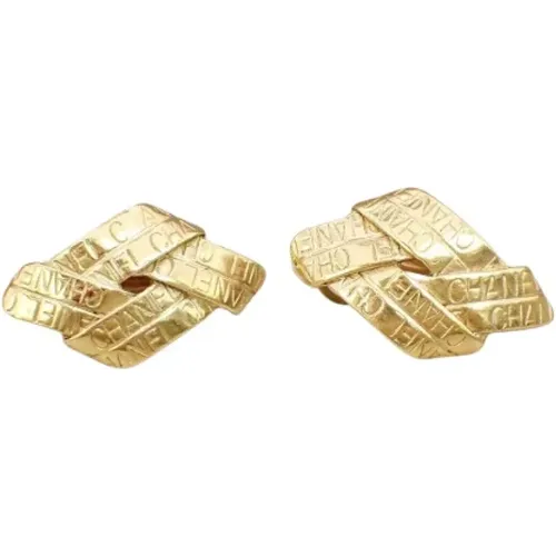 Pre-owned Metal earrings , female, Sizes: ONE SIZE - Chanel Vintage - Modalova