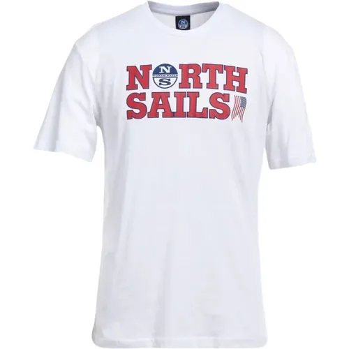 Elegant Logo T-Shirt , male, Sizes: L, XL, M - North Sails - Modalova