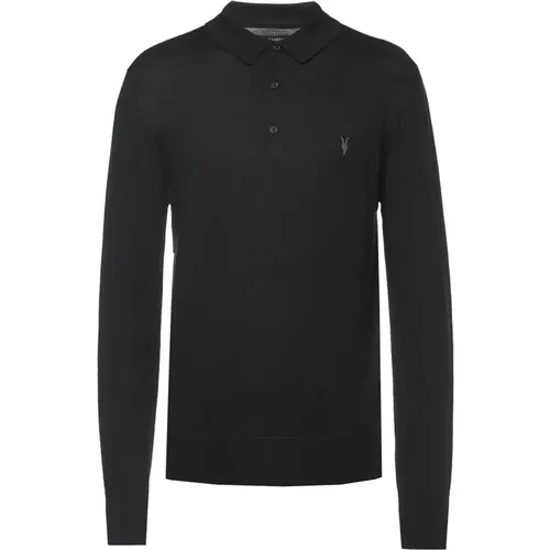 Woll-Poloshirt , Herren, Größe: XS - AllSaints - Modalova