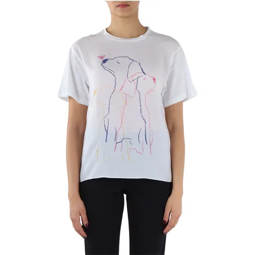 Dog Lover T-shirt , female, Sizes: L - Emporio Armani - Modalova
