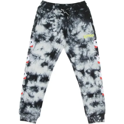 Schwarze Mineral Wash Leichte Trainingshose - Ripndip - Modalova