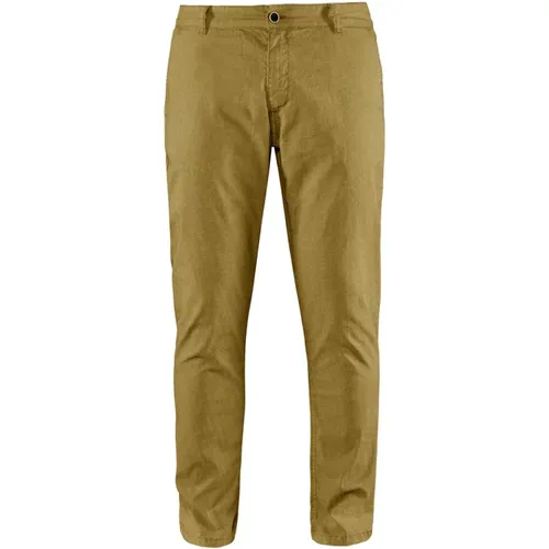 Slim Fit Overdyed Cotton Chino Pants , male, Sizes: W31, W38, W34, W33, W40, W32 - BomBoogie - Modalova
