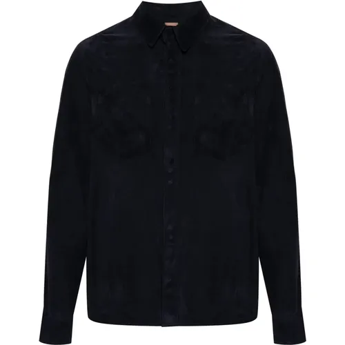 Leather shirt jacket , male, Sizes: XL, 3XL, 2XL - Giorgio Brato - Modalova