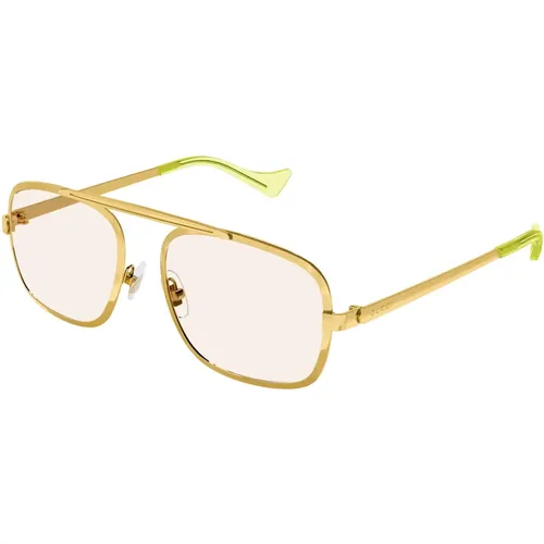 Gold/Gelbe Sonnenbrille Gucci - Gucci - Modalova