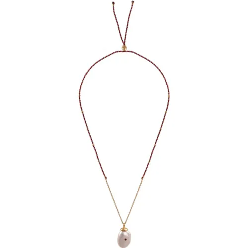 Barock Perlen Anhänger Halskette , Damen, Größe: ONE Size - Dorothée Sausset - Modalova