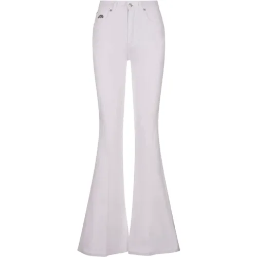 Flared Denim Jeans , female, Sizes: W27, W25 - alexander mcqueen - Modalova