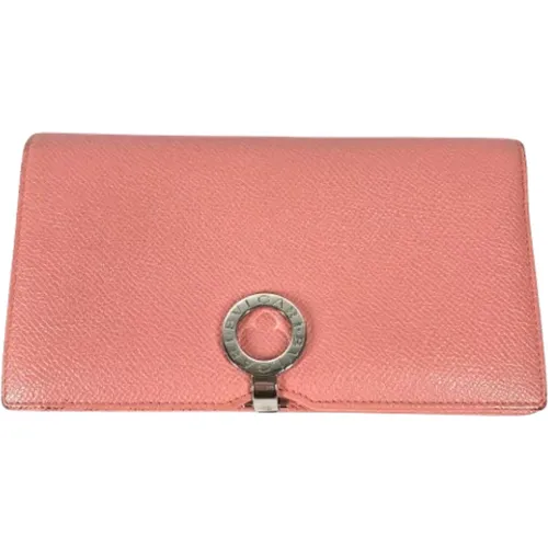 Pre-owned Leather wallets , female, Sizes: ONE SIZE - Bvlgari Vintage - Modalova