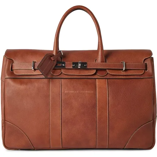 Elegant Suitcases Collection , male, Sizes: ONE SIZE - BRUNELLO CUCINELLI - Modalova