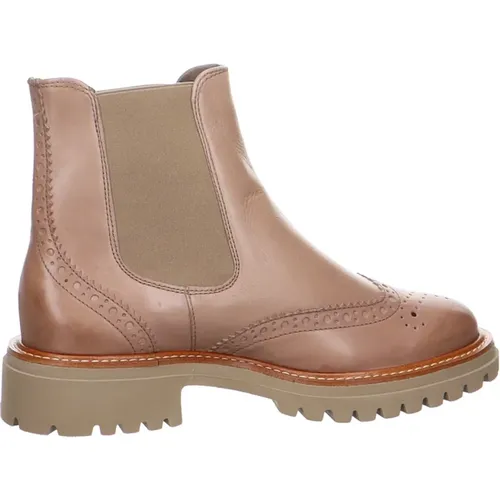 Taupe Wildleder Stiefeletten , Damen, Größe: 38 1/2 EU - Paul Green - Modalova