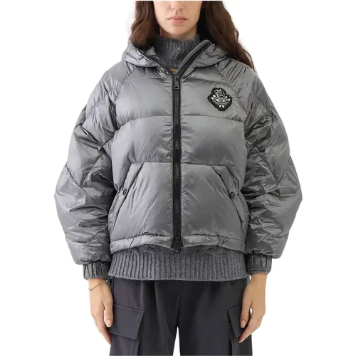 Chice Daunenjacke mit Emblem , Damen, Größe: M - Ermanno Scervino - Modalova