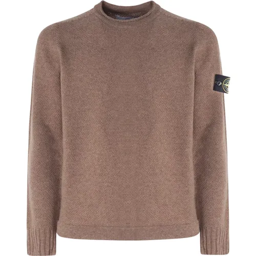 Nut Sweater with Round Collar , male, Sizes: M - Stone Island - Modalova