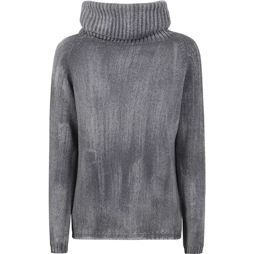 Cashmere Grey Sweater Made in Italy , female, Sizes: S - Avant Toi - Modalova