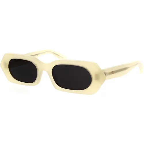 Geometric Sunglasses in Opaline with Grey Organic Lenses , female, Sizes: 51 MM - Celine - Modalova