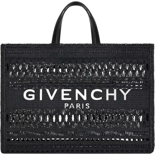Schwarze italienische Handtasche mit eleganten Stickereien - Givenchy - Modalova