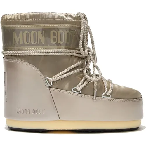 Niedrige Glance Nero Wasserdichte Stiefel , Damen, Größe: 39 EU - moon boot - Modalova