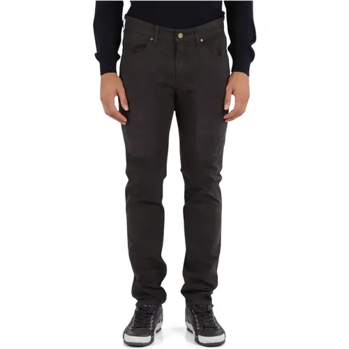 Slim Fit Hose mit Alcantara Einsätzen , Herren, Größe: W30 - Jeckerson - Modalova