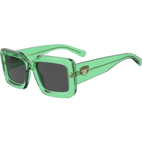 Bold and Eye-catching Sunglasses by Chiara Ferragni Bossy Eye , female, Sizes: 53 MM - Chiara Ferragni Collection - Modalova