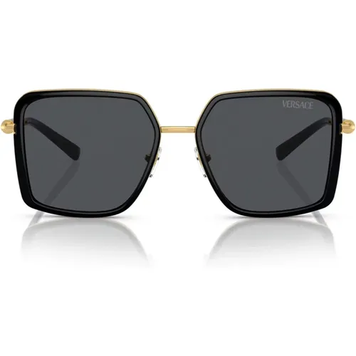 Women's Ve2261 100287 Sunglasses , female, Sizes: 56 MM - Versace - Modalova