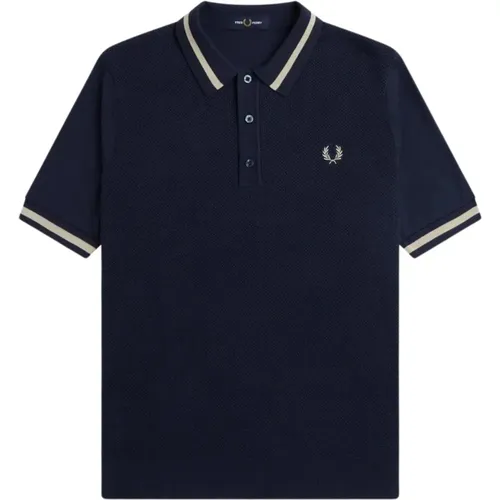 Short Sleeve Knit Polo Shirt , male, Sizes: XL - Fred Perry - Modalova