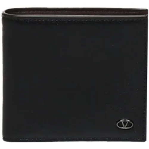 Cocoa Wallet with Card Slot Closure , male, Sizes: ONE SIZE - Valentino Garavani - Modalova