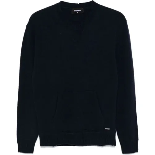 Knit Sweater Melange Design , male, Sizes: S, 3XL, 2XL, M, L, XL - Dsquared2 - Modalova