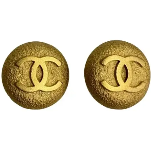 Pre-owned Metal earrings , female, Sizes: ONE SIZE - Chanel Vintage - Modalova