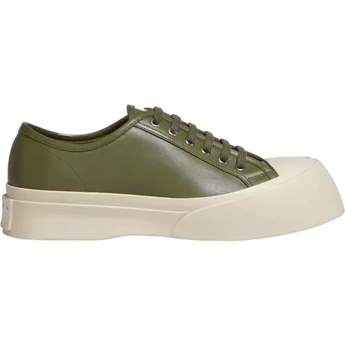 Leather Chunky Sole Sneakers , male, Sizes: 6 UK, 7 UK, 8 UK - Marni - Modalova