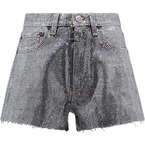 Cotton Shorts with Zip and Button Closure , female, Sizes: W27 - Maison Margiela - Modalova