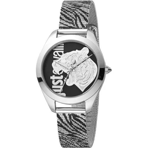 Silberne Damenmode Uhr Just Cavalli - Just Cavalli - Modalova