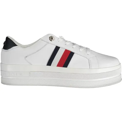 Weiße Sneaker mit Hoher Sohle - Tommy Hilfiger - Modalova