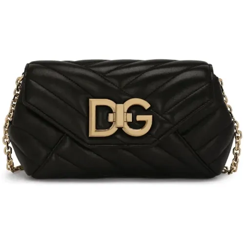 Quilted Crossbody Bag , female, Sizes: ONE SIZE - Dolce & Gabbana - Modalova