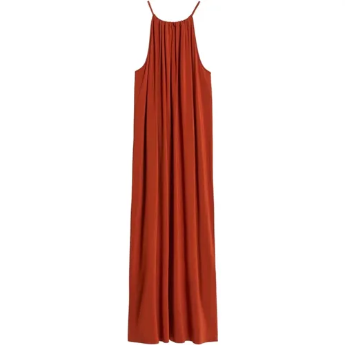 Luftiges Halterneck-Kleid mit Häkeldetail , Damen, Größe: L - Max Mara - Modalova