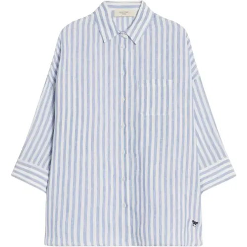 Soft Line Linen Shirt , female, Sizes: 2XS - Max Mara Weekend - Modalova